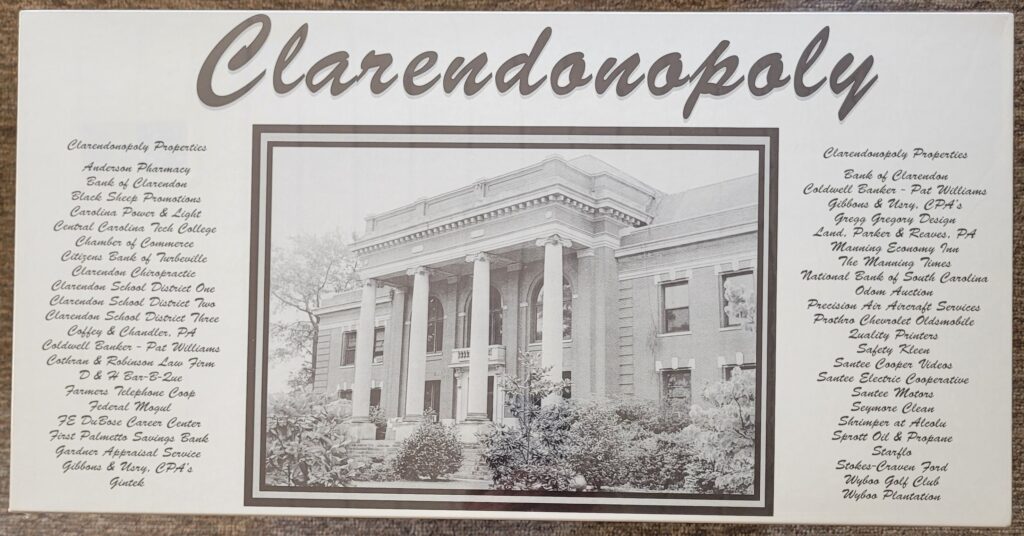 Game with Businesses in Clarendon County in 2000